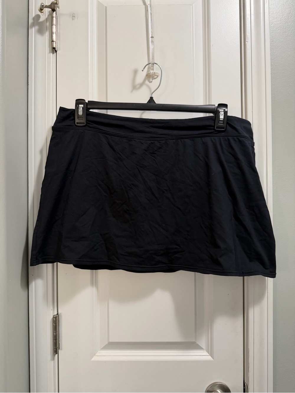 Lands' End Black Mini Swim Skirt